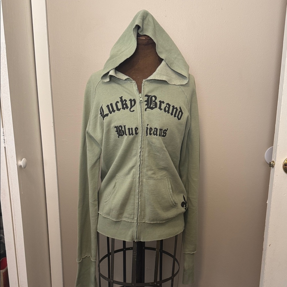 Lucky Brand Women's Olive Hoodie Jacket